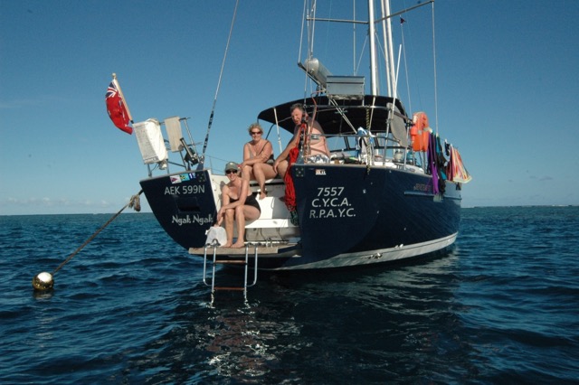 Ngak Ngak a long way from shore.