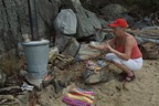 Preparing the pots!