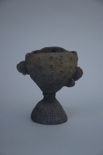 Sponge form made and fired on the beach!
