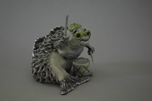 Silver Drummer H20cm.